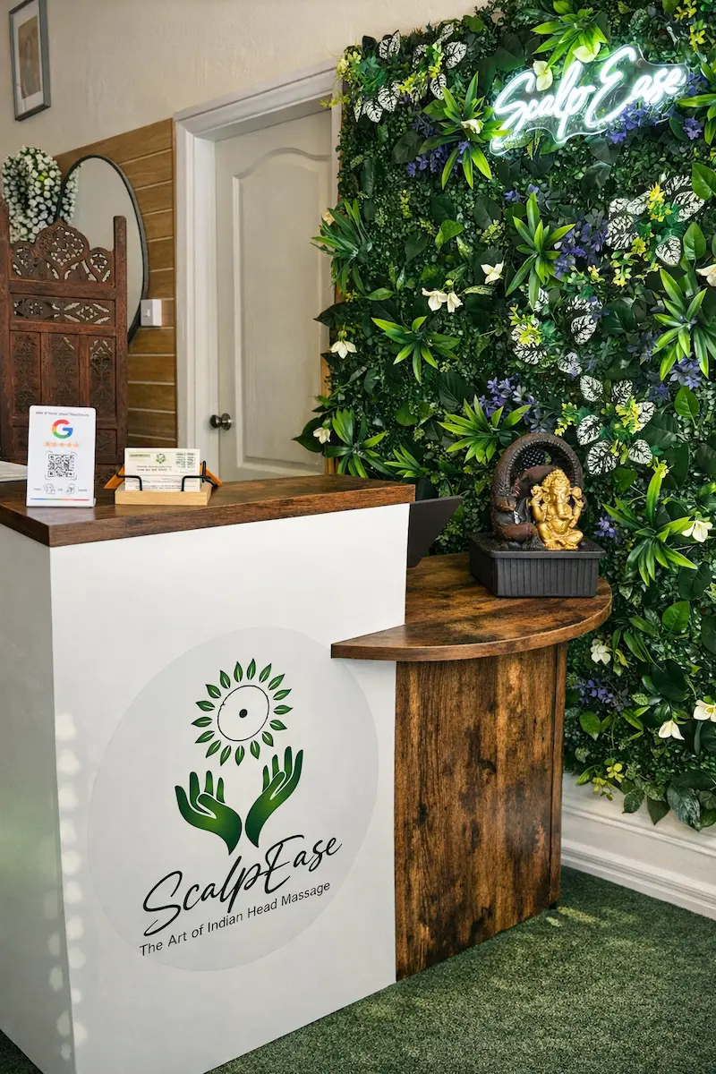 ScalpEase Indian Head Massage studio in Atherstone