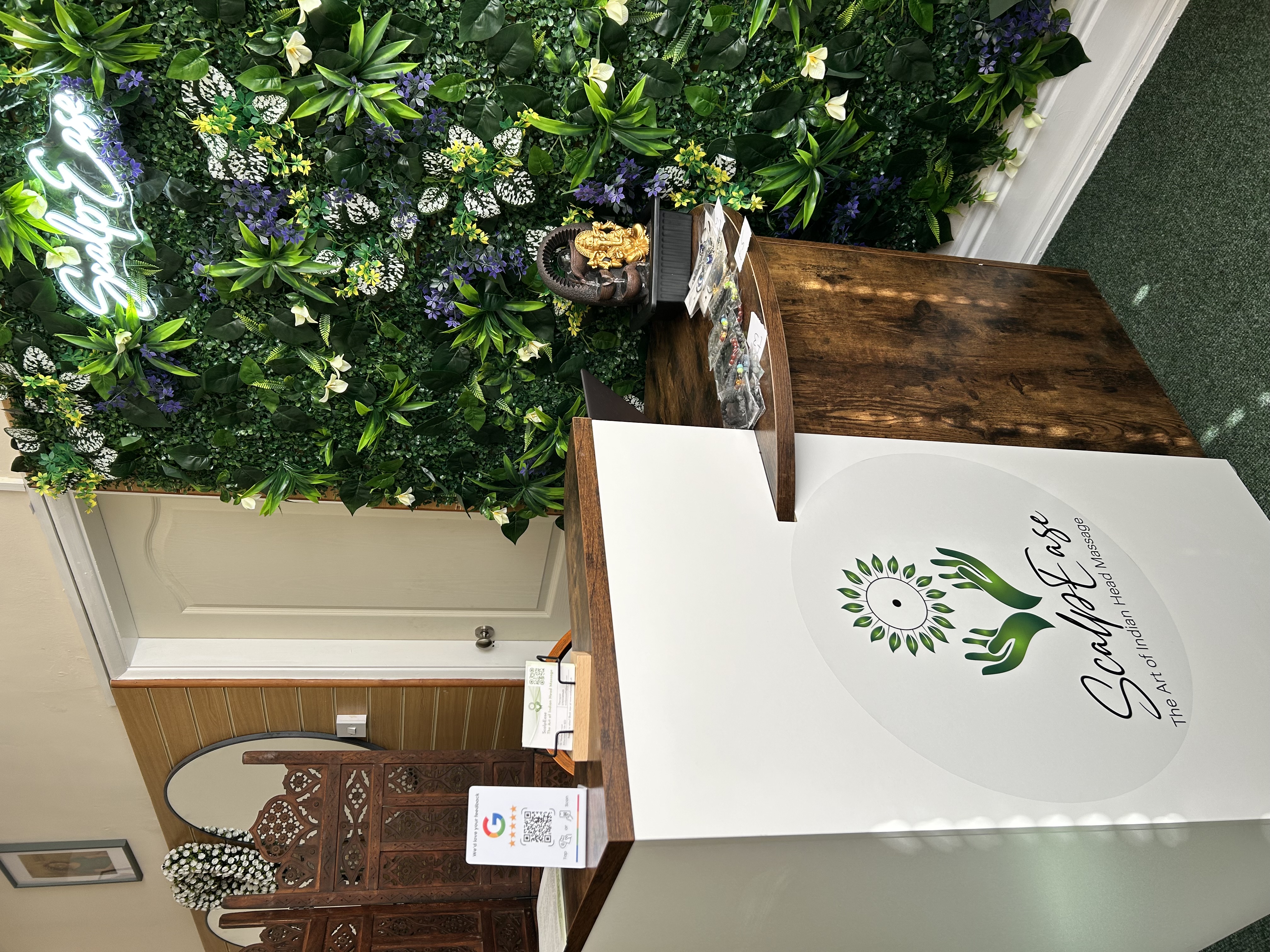Front desk welcome area